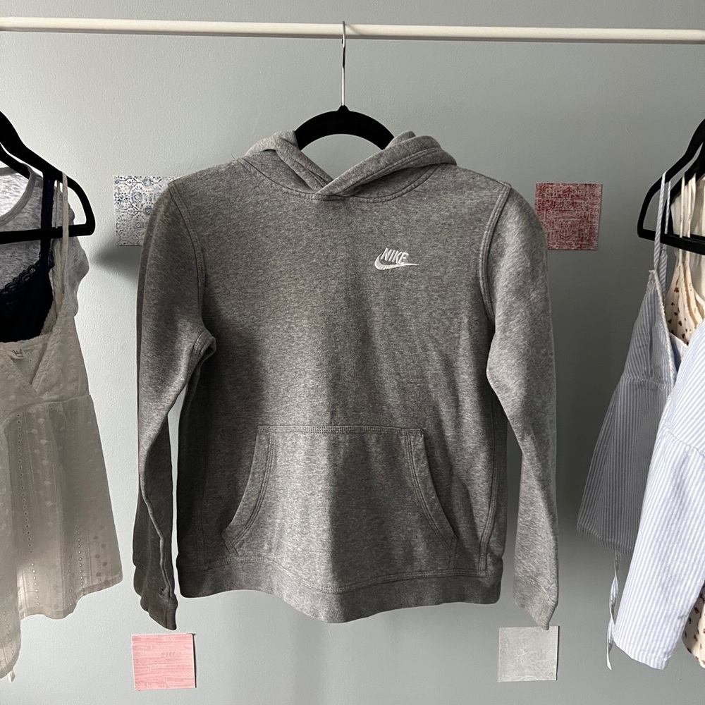 Gray Nike kids hoodie